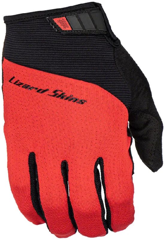 bicycle valve calibration-Lizard Skins Monitor Traverse Full Finger Gloves Crimson Red M Pair