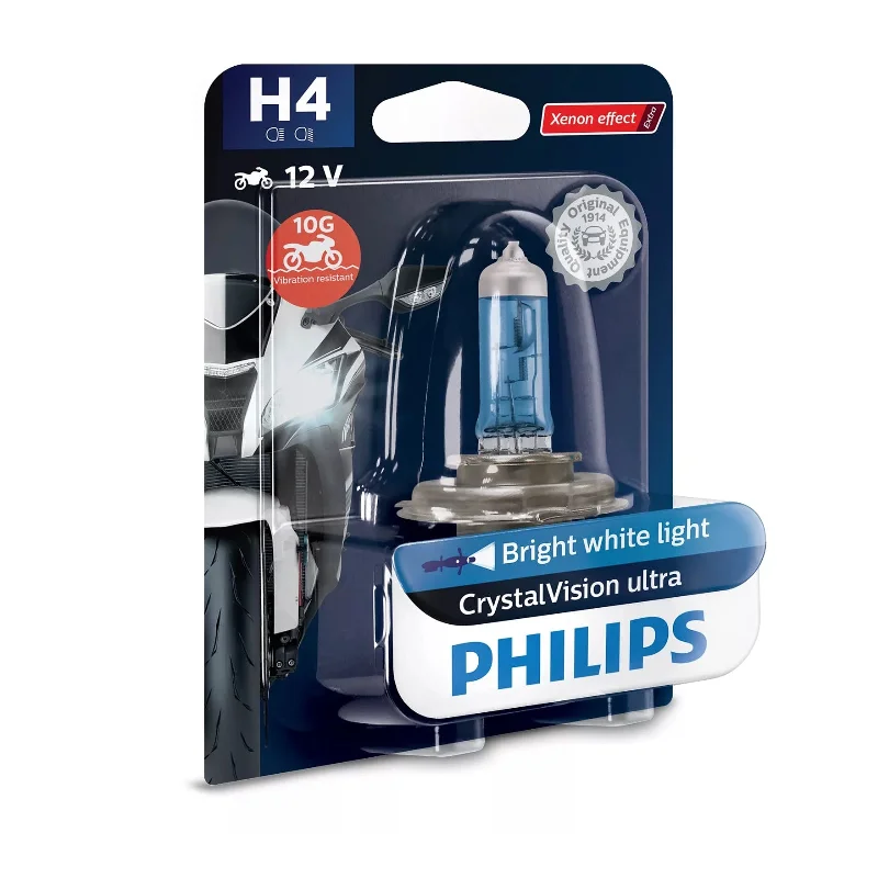 bicycle tire flex-PHILIPS BULB H4 12342 CVU 12V 60/55W P43t-38 BW CRYSTAL VISI