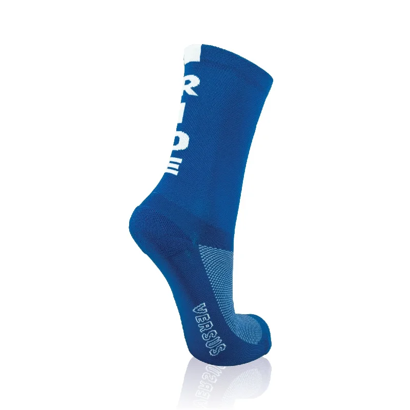 bicycle sidewall strain-Versus Socks Ride Cycling Blue 8-12