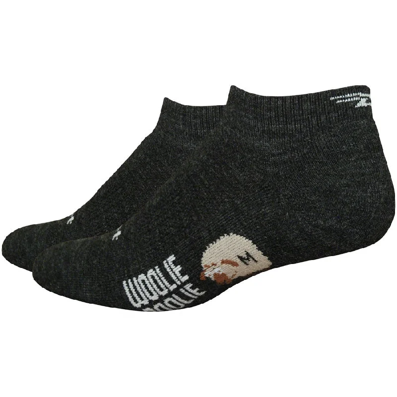 bicycle cleaner torsion-Woolie Boolie D-Logo Socks - Black