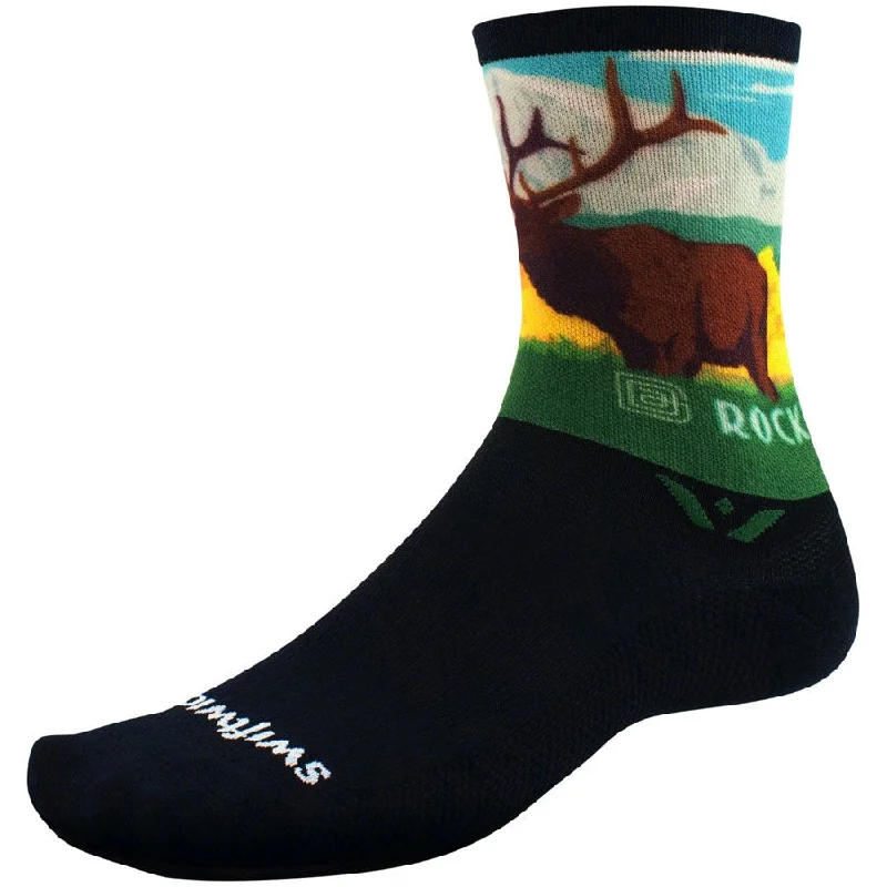 bicycle brake tensile-Vision Six Impression National Park Bike Socks - Rocky Mountains