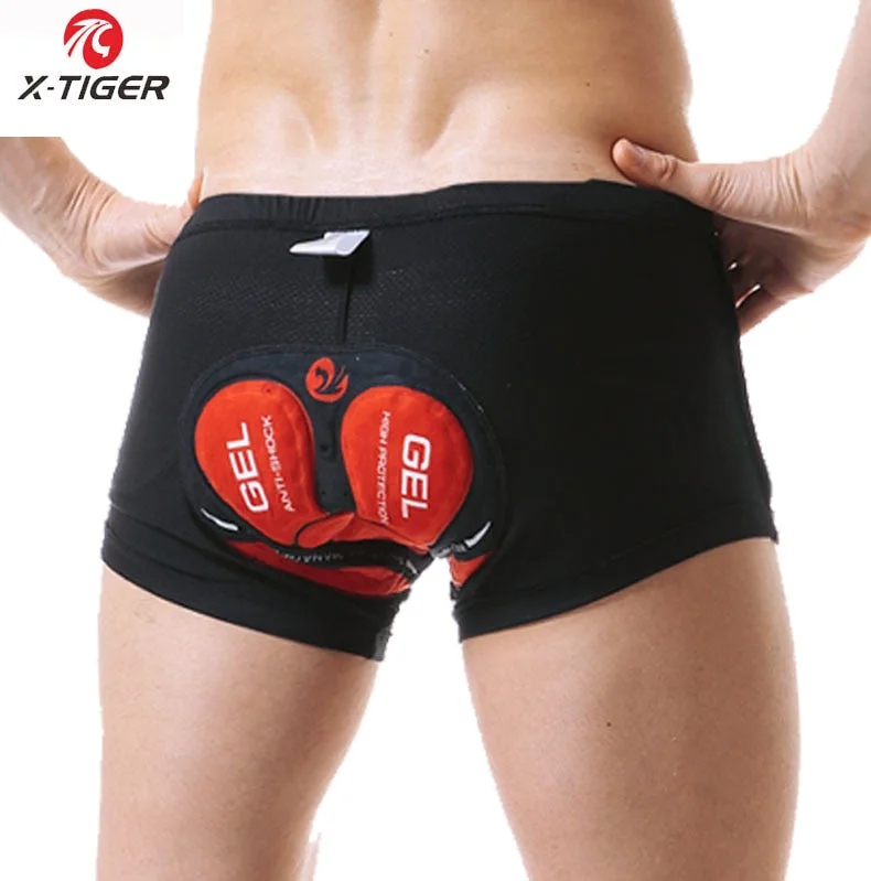 bicycle chain versatility-X-Tiger Cycling Underwear Shorts 5D Padded