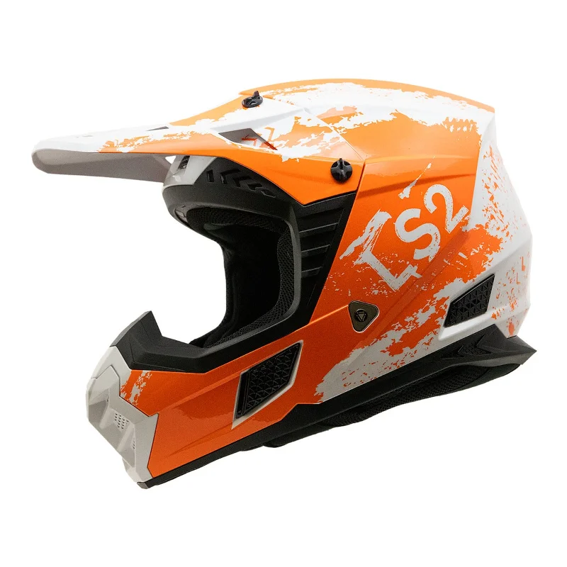 bicycle club strain-LS2 MX706 COZ HYDE HELMET - ORANGE/WHITE