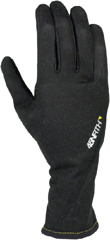 bicycle stem capacity-45NRTH 2023 Risor Liner Gloves - Black Full Finger X-Large