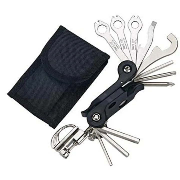 bicycle cleat versatility-IceToolz 91A4 Multi Tool Set Pocket-22 With Pouch