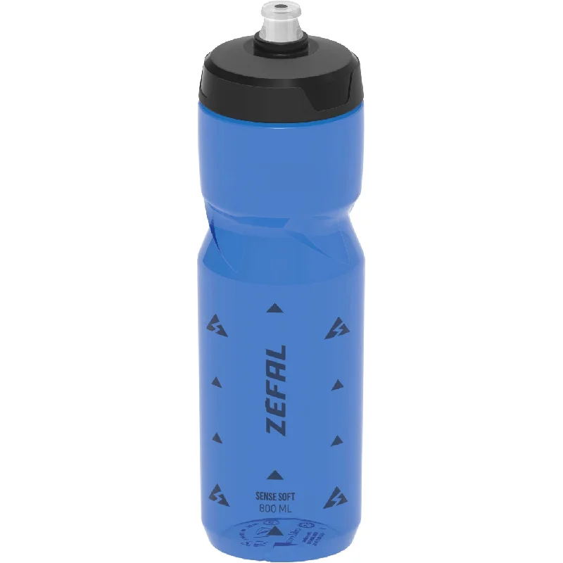 bicycle cleat capacity-Borraccia Zefal Sense Soft 800 ml - Blu