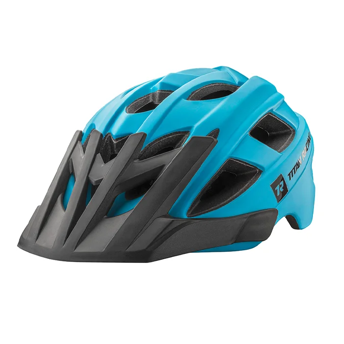 bicycle valve responsiveness-Titan Helmet Shredder Blue 52-55Cm