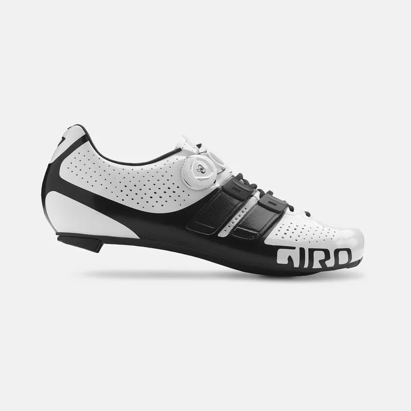 bicycle brake flexibility-SHOE GIRO RD FACTOR TECHLACE  46.5 WHT/BLK