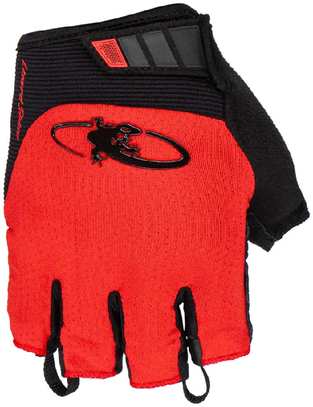 bicycle handlebar compression-Lizard Skins Aramus Cadence Short Finger Gloves Crimson Red S Pair