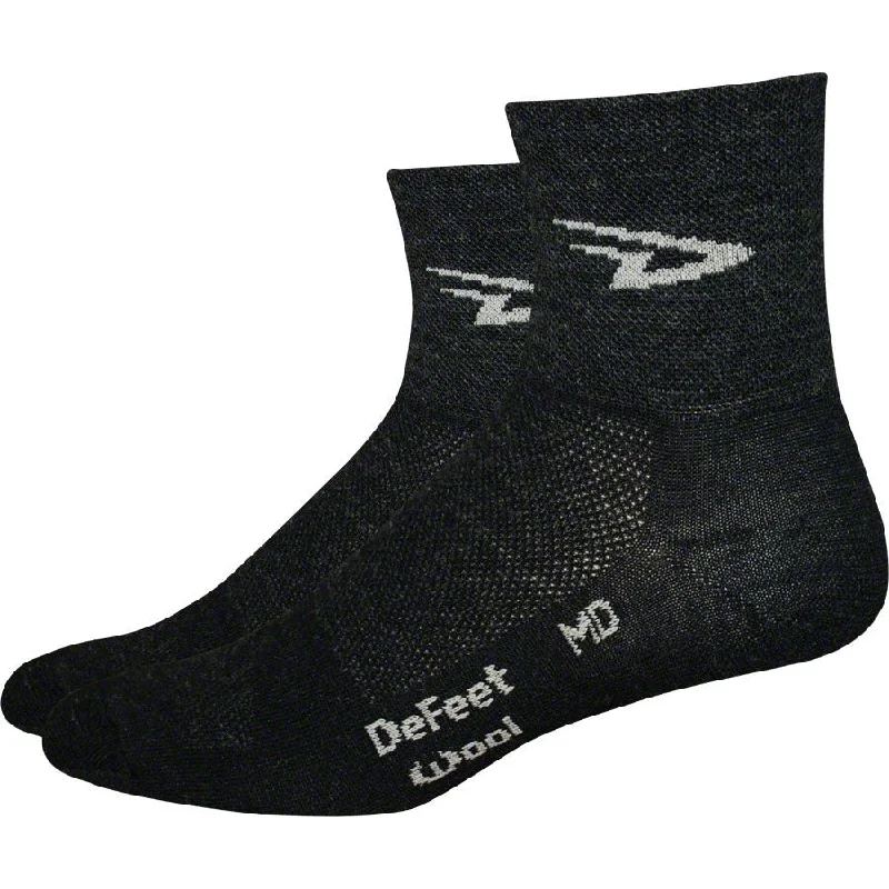 bicycle frame torsion-Wooleator D-Logo Bike Socks - Black/White