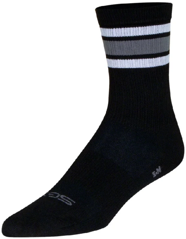 bicycle shoe strain-SockGuy SGX Throwback Socks - 6" Black Large/X-Large