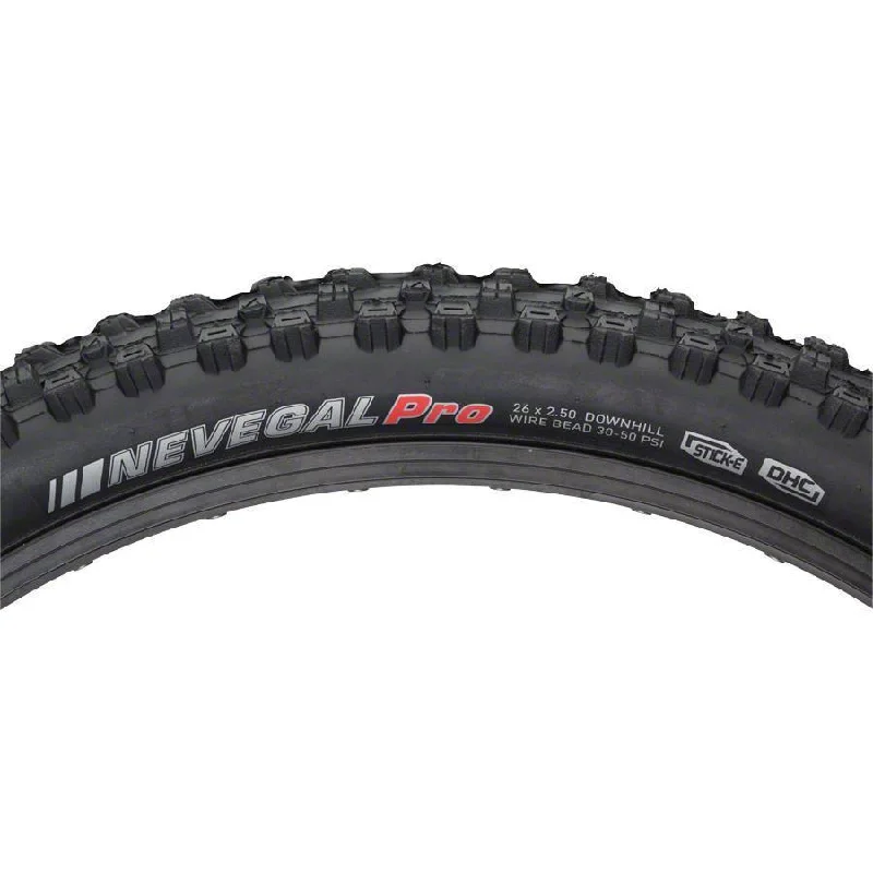 bicycle pump performance-Nevegal DH Bike Tire: 26" x 2.5" Stick-E Rubber with CAP, Steel Bead