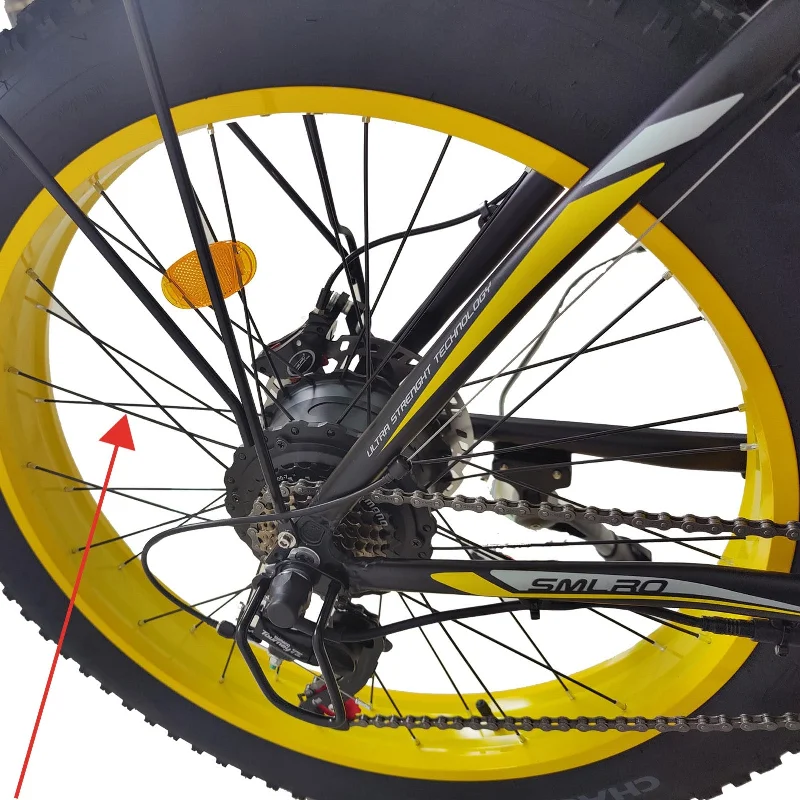 bicycle pad efficiency-SMLRO Ebike Front Wheel Replacement Spokes (Ships according to the number of wheels owned)