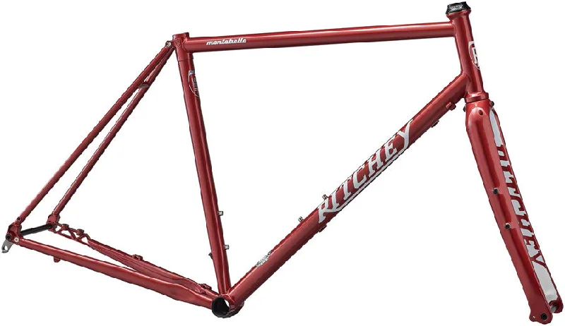 bicycle suspension tensile-Ritchey Montebello Frameset - 700c Steel Hot Sauce Small