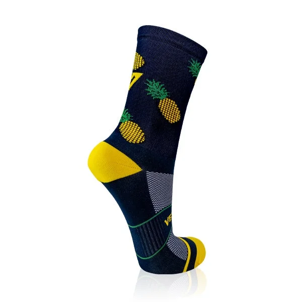 bicycle assembly strain-Versus Pineapple Performance Active Socks Blue