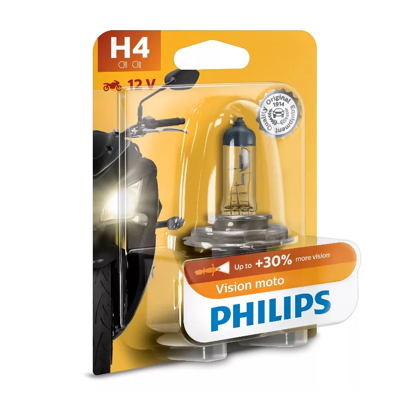 bicycle saddle flex-PHILIPS BULB H4 12342 PR 12V 60/55W P43t-38 BW VISION MOTO