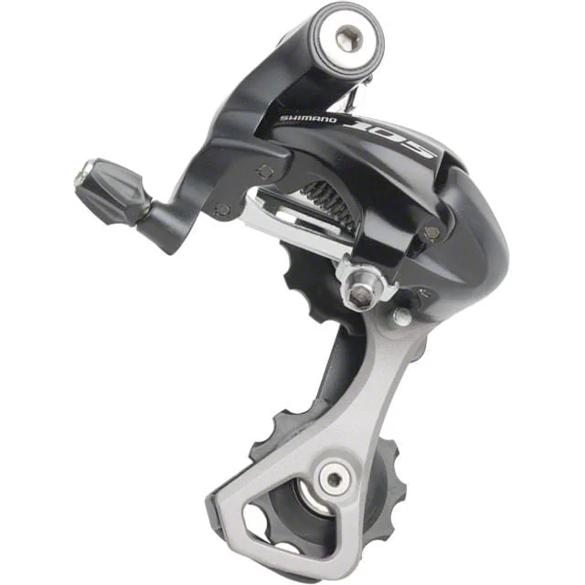 bicycle shoe efficiency-Shimano Short Cage 105 Rear Derailleur