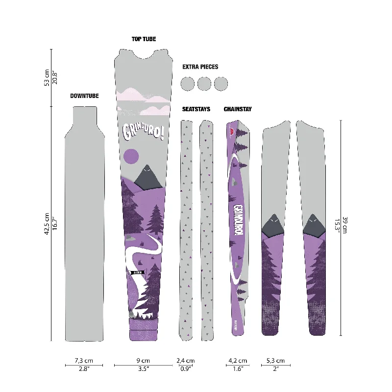 bicycle chain optimization-DYEDBRO Gravel Frame Protection Grinduro