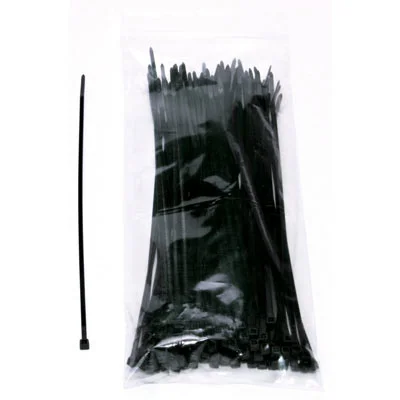 bicycle handlebar torsion-Wmfg Zipties - Bag Of 100 Black,200Mm X 2.5Mm Single Use Zip Ties Wheels Mfg. Tools