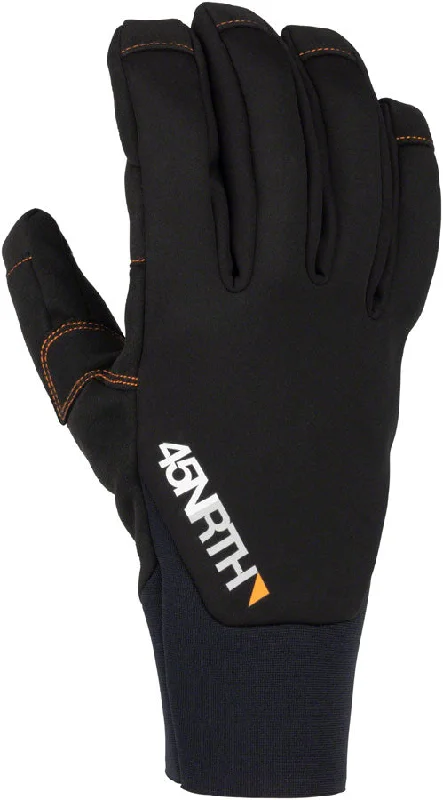 bicycle pad durability-45NRTH 2023 Nokken Gloves - Black Full Finger Medium