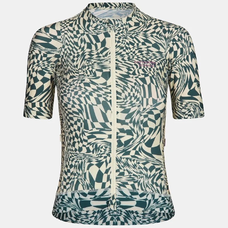 bicycle pedal shear-Maglia donna Pas Normal Studios Essential Check - Verde beige