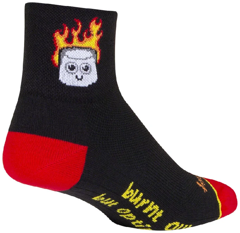 bicycle pedal load-SockGuy Classic Burnt Out Socks - 3" Small/Medium