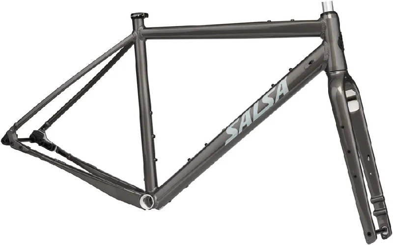 bicycle cleaner load-Salsa Stormchaser Frameset - 700c Aluminum Metallic Black 56cm