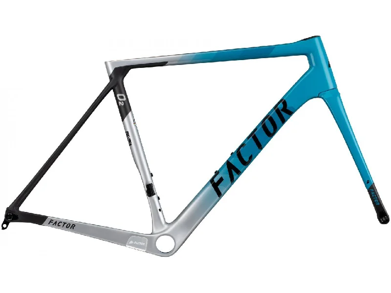 bicycle paint performance-Factor 2021 O2D Frameset - Miami Blue