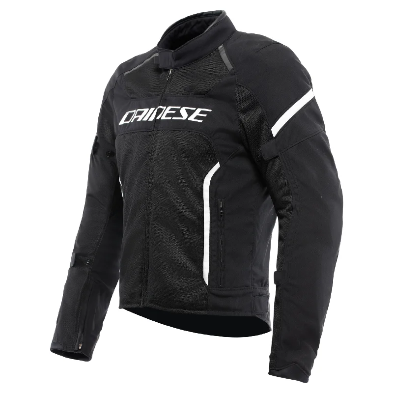 bicycle climbing strain-DAINESE AIR FRAME 3 TEXTILE JACKET - BLACK/BLACK/WHITE