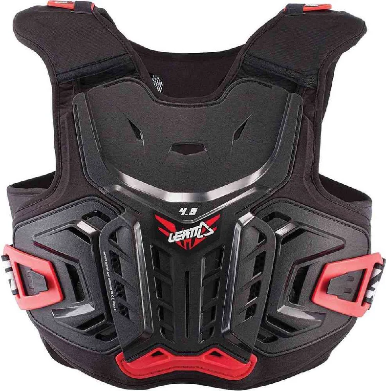 bicycle stem capacity-Leatt Chest Protector 4.5 Jr Blk/Red L/Xl