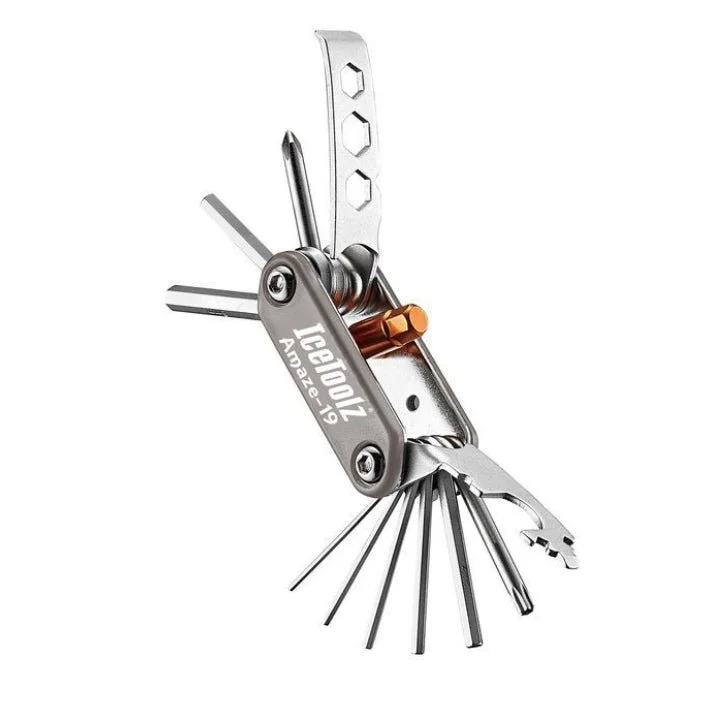 bicycle lever flexibility-IceToolz 95A7 Set Amaze-19 Tie-Card Multi Tool