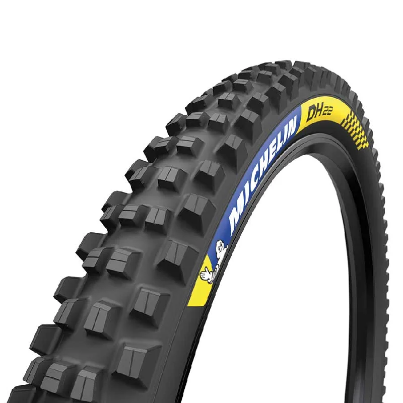 bicycle stand compression-Michelin DH22 Tire 29x2.40 Wire Tubeless Ready MAGI-X Downhill Shield 2x55TPI Black