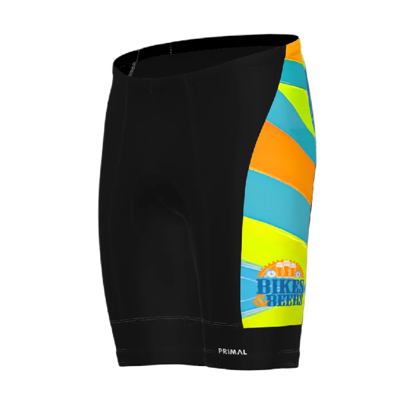 bicycle cleat durability-Vibrant Stripes Cycling Shorts