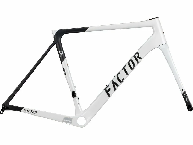 bicycle handlebar agility-Factor 2021 O2D Frameset - Pearl White