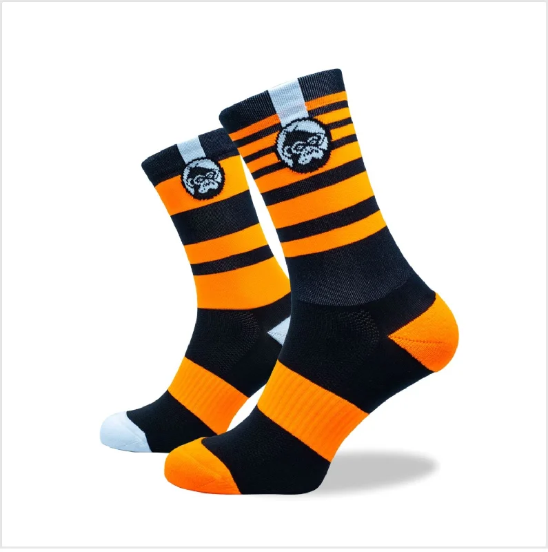 bicycle handlebar capacity-Grumpy Monkey KTM Socks Orange