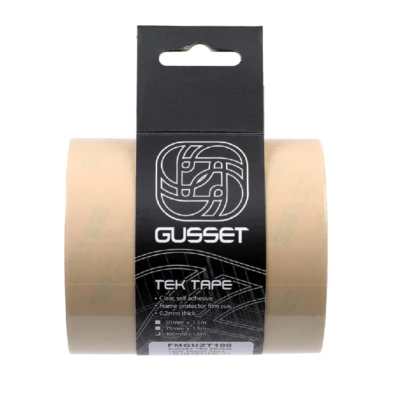 bicycle pump customization-Gusset TEK Frame Protector Tape Roll 100mm x 1.5m (.2mm) Ea