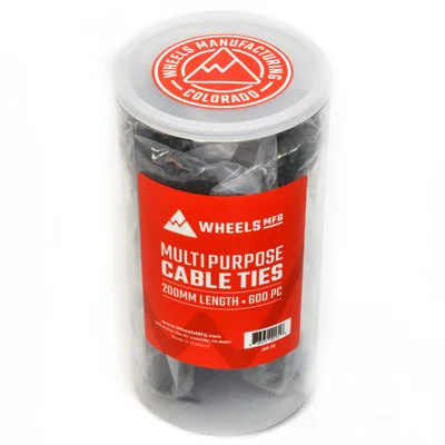 bicycle sidewall responsiveness-Wmfg Zipties,Jar O Ties 600Pcs/Jar,Black,200Mm Single Use Zip Ties Wheels Mfg. Tools