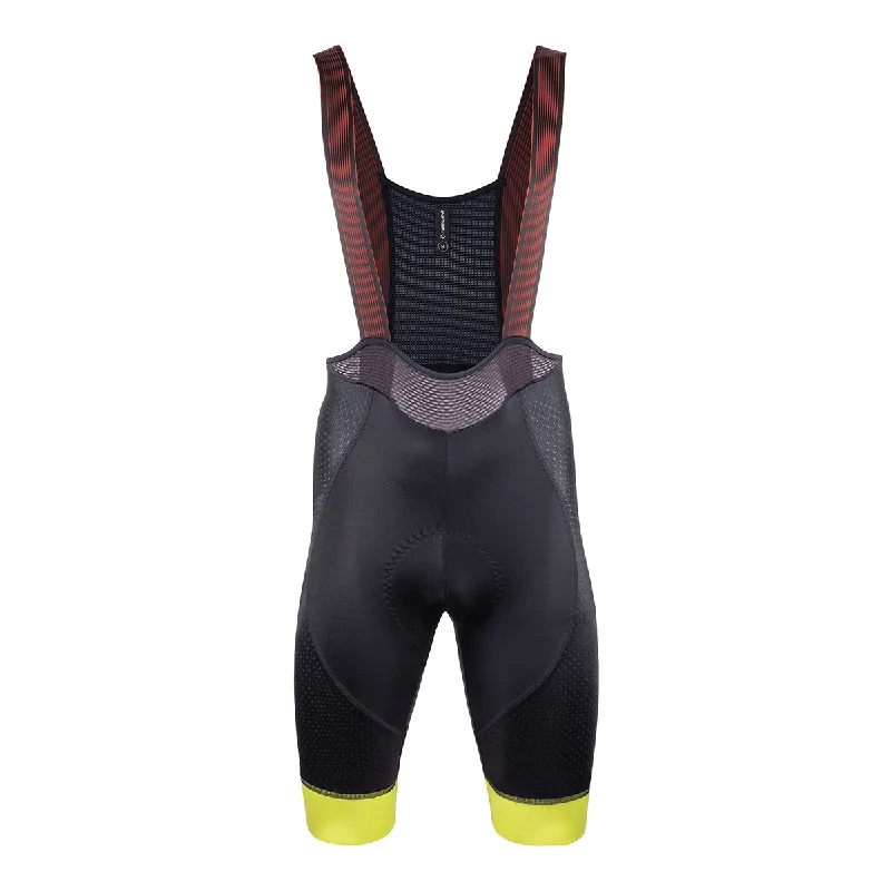 bicycle shoe versatility-2024 Nalini COLOR Men's Bib Shorts (Black / Yellow) M, L, XL