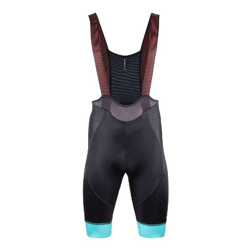 bicycle handlebar versatility-2024 Nalini COLOR Men's Bib Shorts (Black / Light Blue) S-3XL