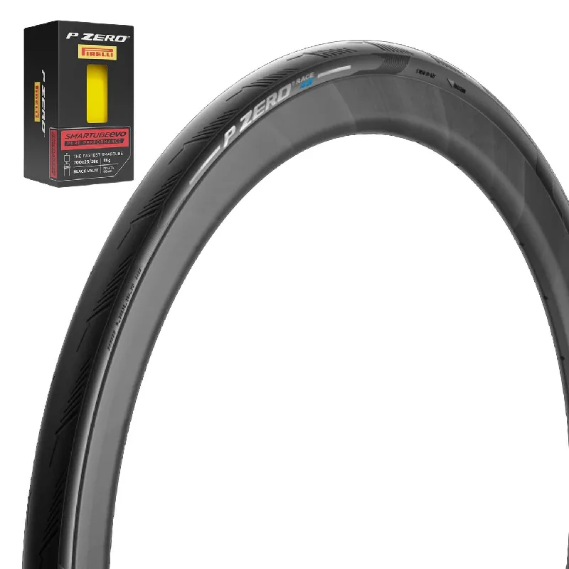 bicycle pad torsion-Kit copertoncino Pirelli P Zero Race 4s 700x26 + camera Smartube Evo 60mm omaggio