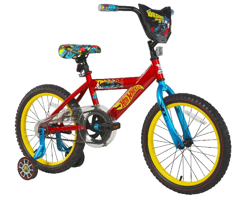 bicycle valve customization-Hot Wheels 18" Children's Bike