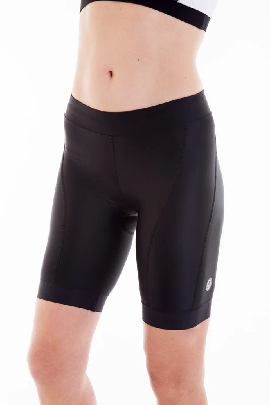 bicycle brake agility-Alii Lifestyle Giada Black Compression Bike Short - 9 Inch (X-Large)