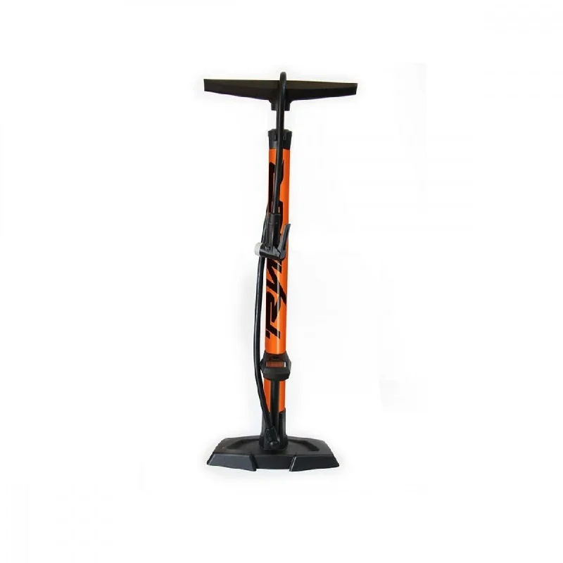 bicycle seatpost upgrade-Ryder Floor Pump Digi 3.0 Orange