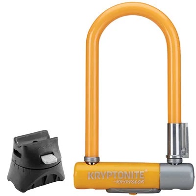 bicycle handlebar versatility-Kryptonite Krptlk2 Mn-7 Orange W/Flx Frame U-Lock,3.25X7 Kryptolok Mini-7 Color Series 2 U-Lock  Locks