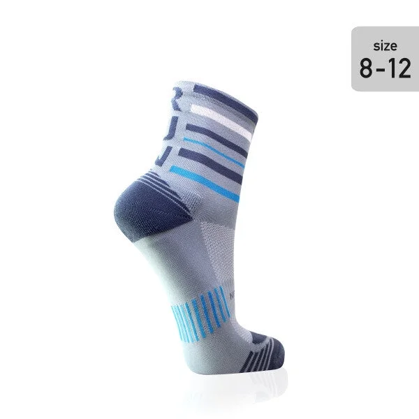 bicycle pump load-Versus Performance Running Socks Grey Blue