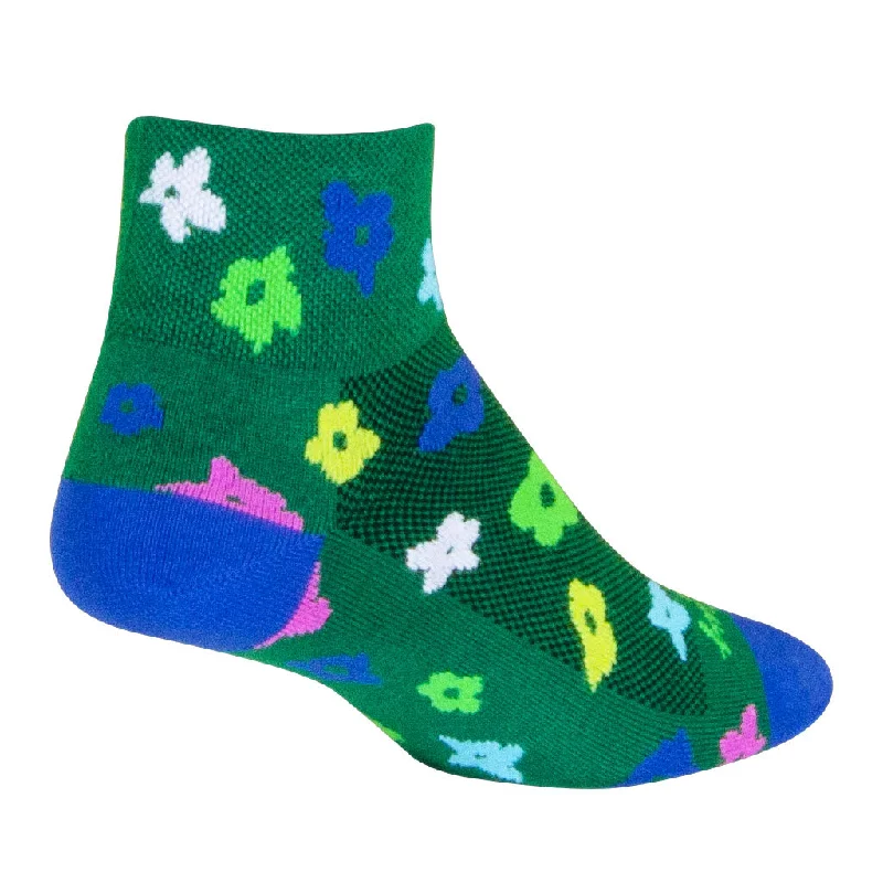 bicycle community strain-Sockguy Bloom Socks 5-9 Green