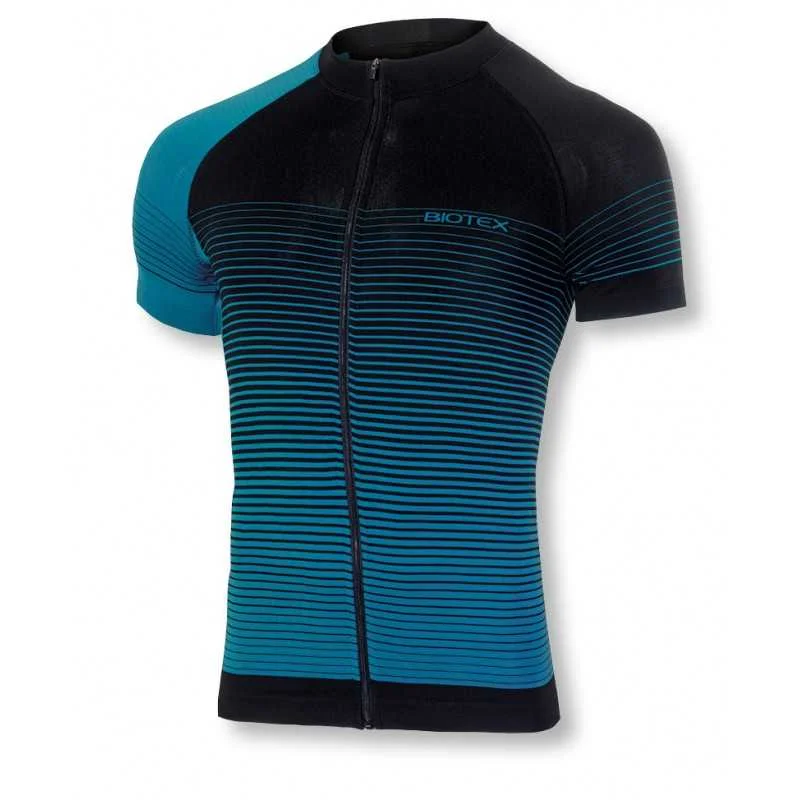 bicycle pedal versatility-Maglia Biotex Ultra Millerighe - Blu