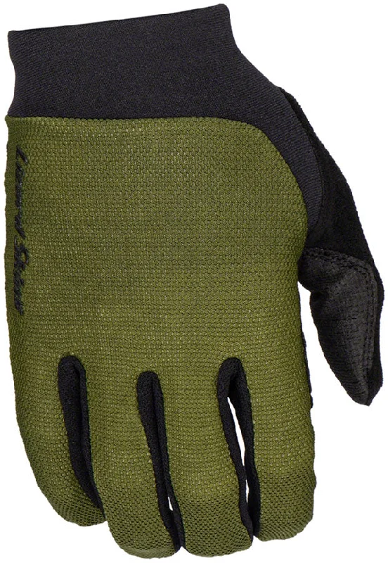 bicycle gear tensile-Lizard Skins Monitor Ignite Full Finger Gloves Olive XL Pair