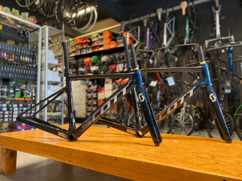 bicycle shoe efficiency-Scott Frameset Addict RC PRO HMX Disc