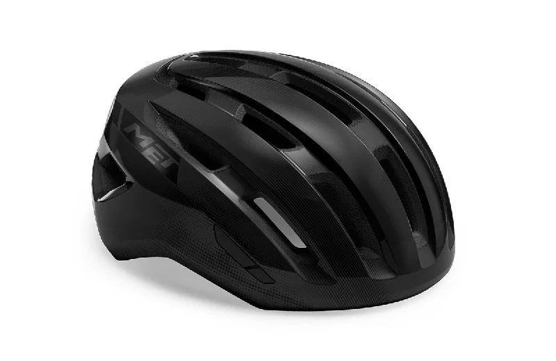 bicycle shoe tensile-Helmet Met Miles Mips Ce Blk Gloss S/M